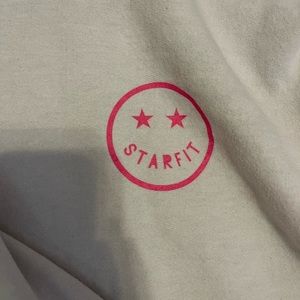 STARFIT hoodie neon smiley face and lightning bolt Medium